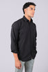 Veshbhoshaa Bluebird Classic Black Men'S Office Shirt